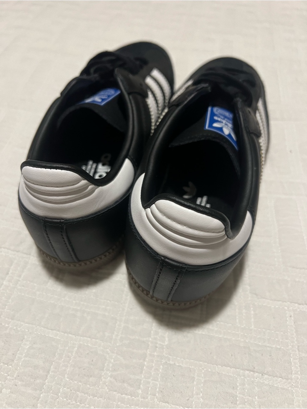 Men’s adidas Samba Low Black with White Stripes - Picture 2 of 5